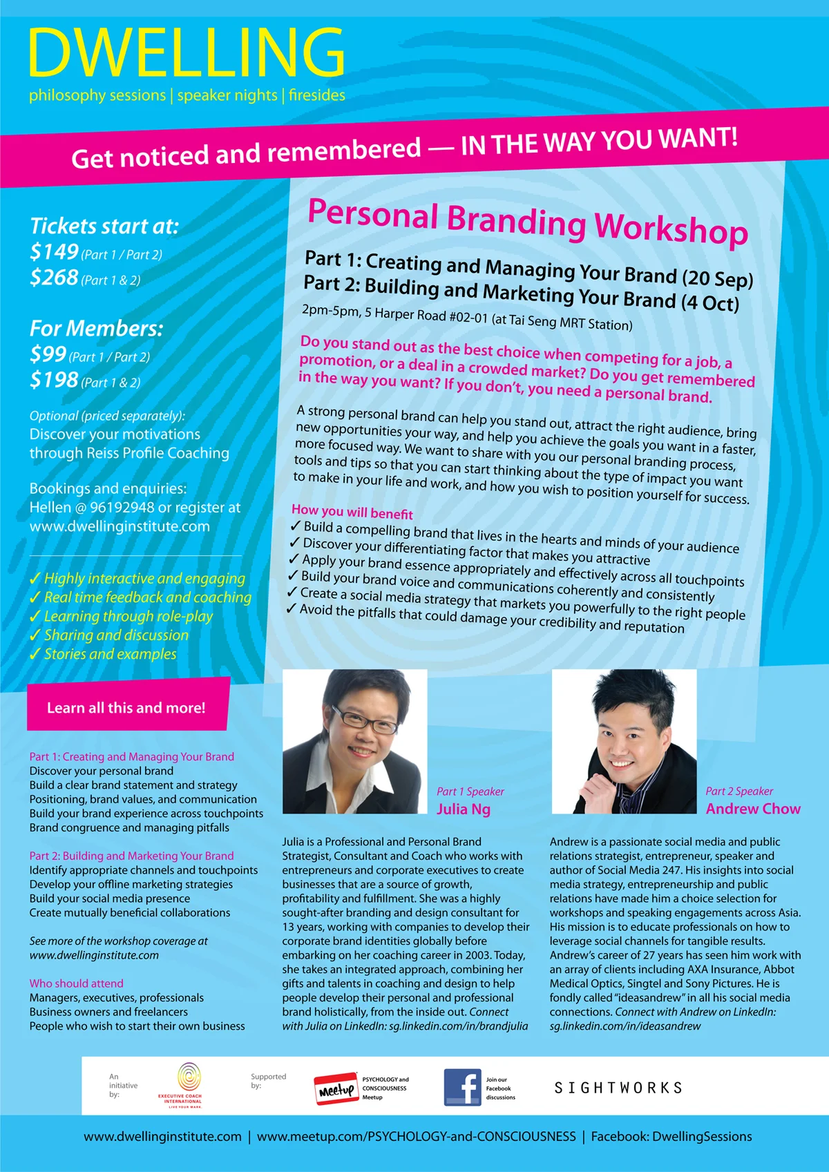 Personal Branding Workshop Part 1: Creating and Managing Your Brand