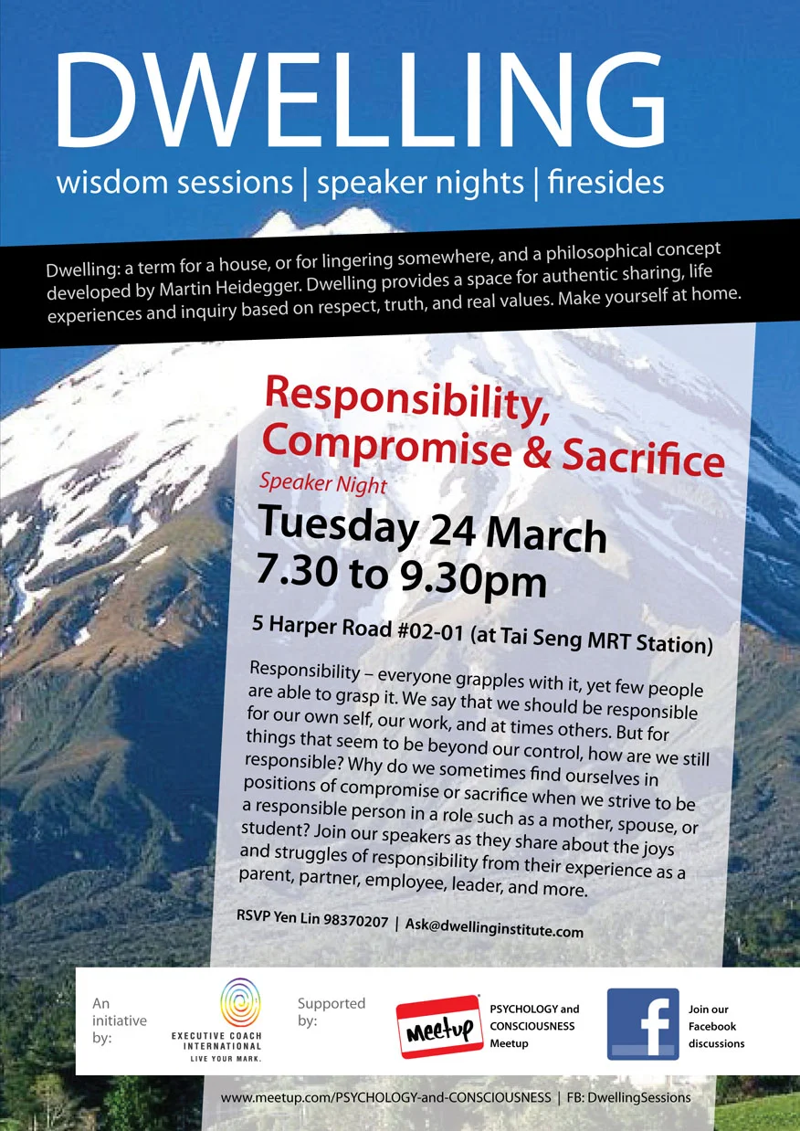 Speaker Night: Responsibility, Compromise and Sacrifice