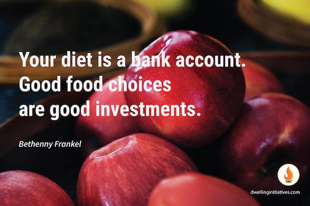 Diet is a bank account