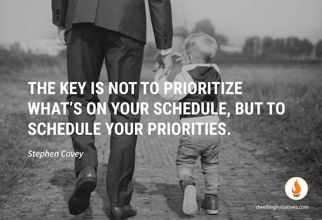 Schedule your priorities