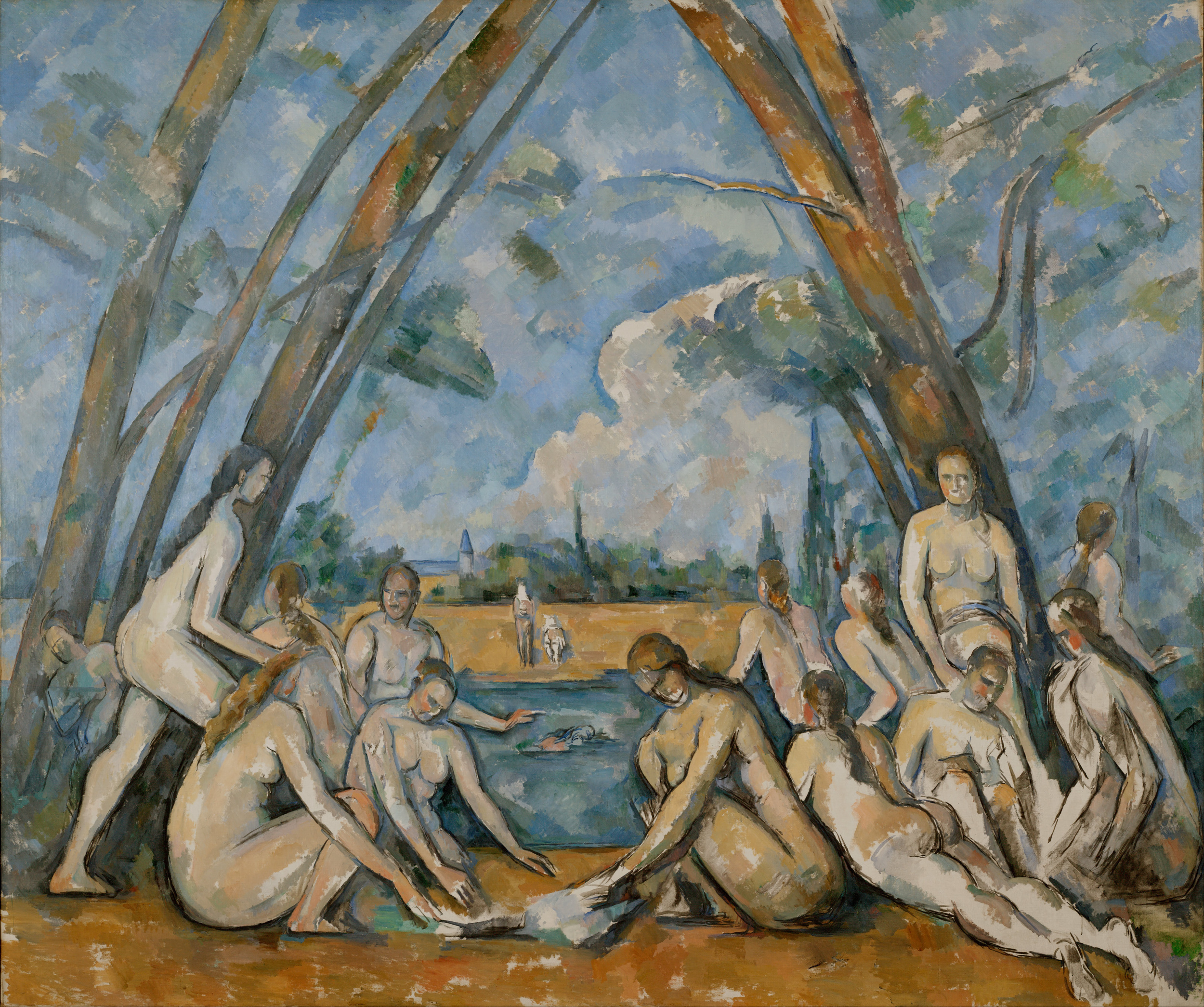 Paul Cézanne, Les Grandes Baigneuses , 1898–1905, Philadelphia Museum of Art.