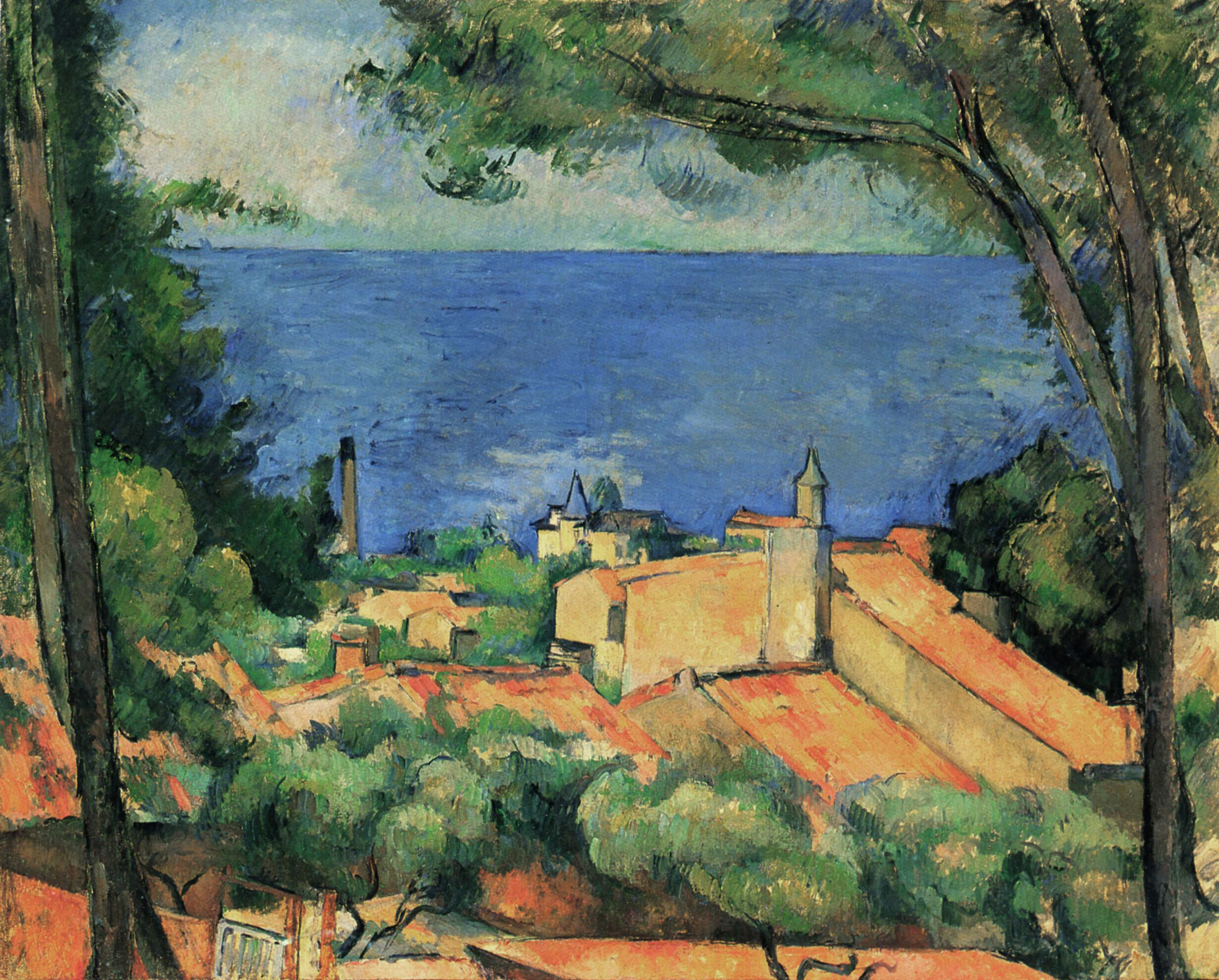 Paul Cézanne, L'Estaque , 1883–1885, Private Collection.