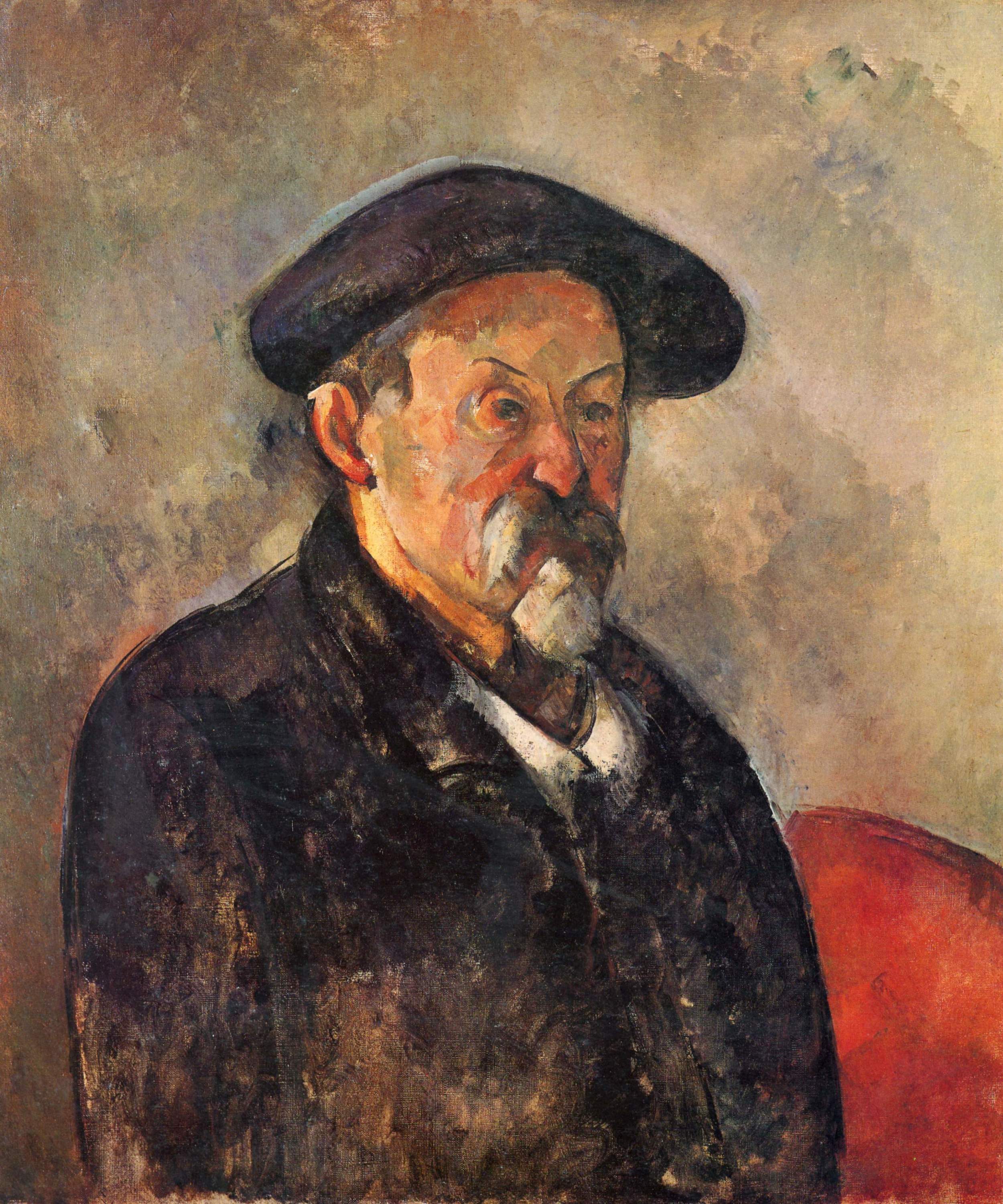 Paul Cézanne, Self-portrait with Beret, 1898–1900, Museum of Fine Arts, Boston.