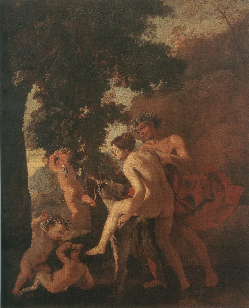 Nicolas Poussin, Venus, a Faun and Putti , 1630s, The Hermitage Museum, St-Petersburg.