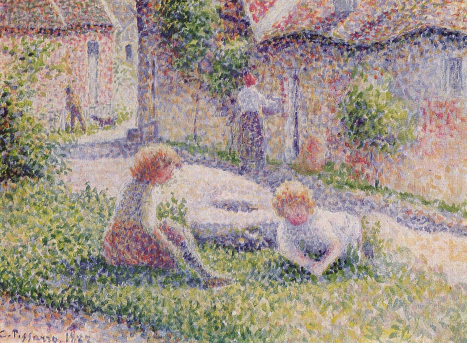 Camille Pissarro, Children on a Farm , 1887. Private Collection.