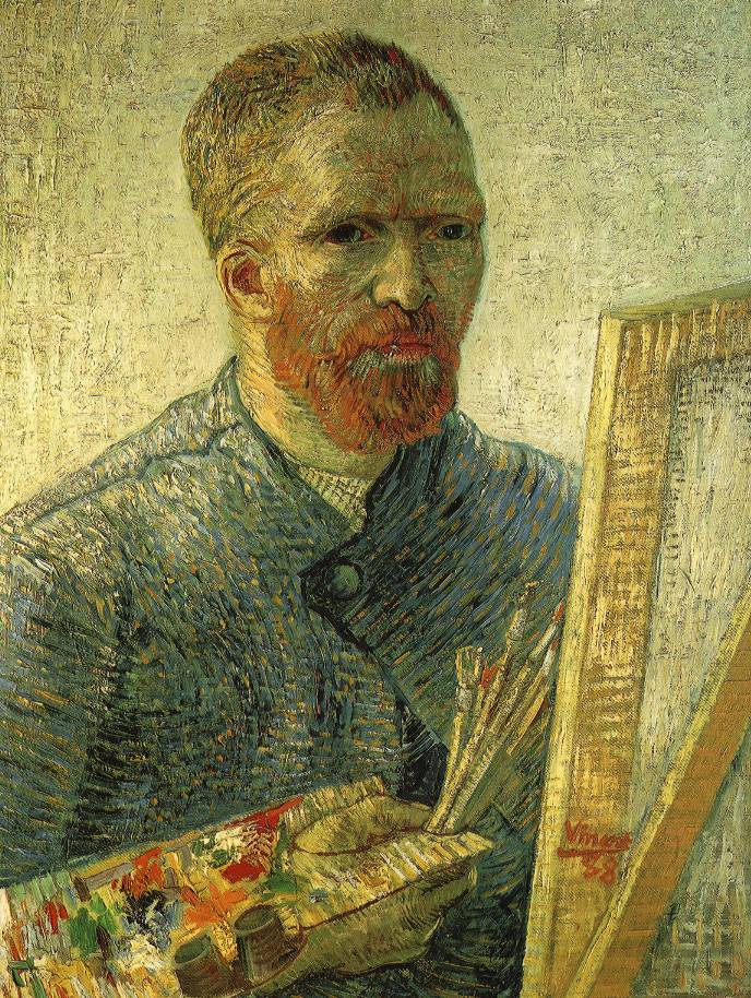 Vincent van Gogh, Self portrait as a painter , 1888, Van Gogh Museum, Amsterdam.