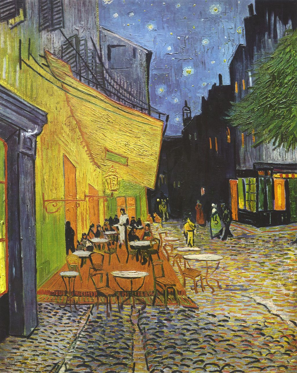 Vincent van Gogh, The Café Terrace on the Place du Forum, Arles, at Night , 1888, Kröller-Müller Museum, The Netherlands.