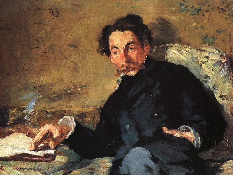Édouard Manet, Portrait of Stéphane Mallarmé , 1876, Musée d'Orsay, Paris. 