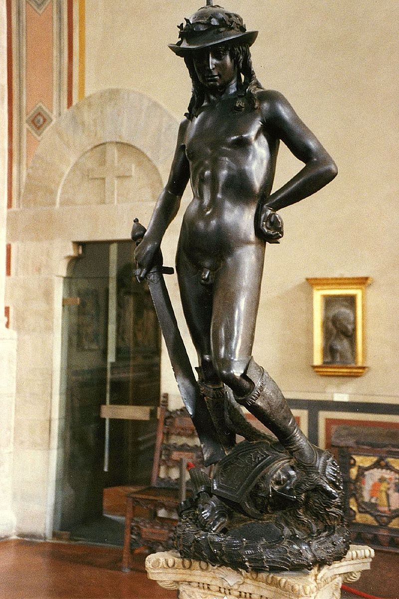 Donatello, David , 1430 - 1432, Bargello Palace and Museum, Florence.