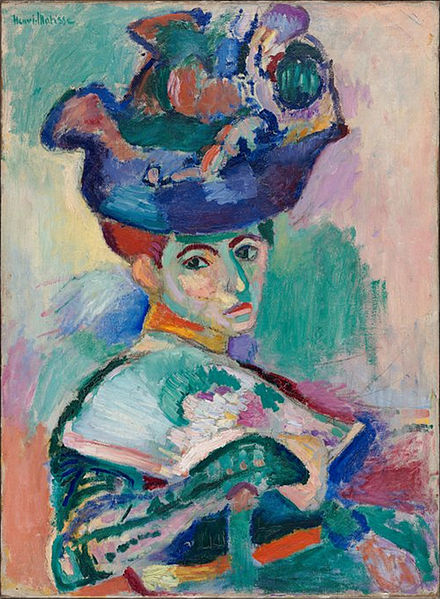 Henri Matisse, Woman with a Hat (Femme au chapeau) , 1905, San Francisco Museum of Modern Art.