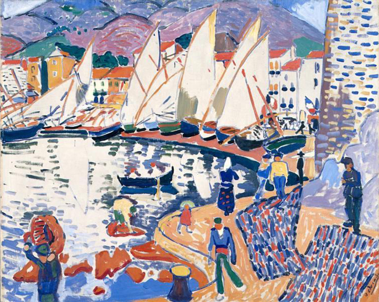 André Derain, Le séchage des voiles (The Drying Sails) , 1905, Pushkin Museum, Moscow.