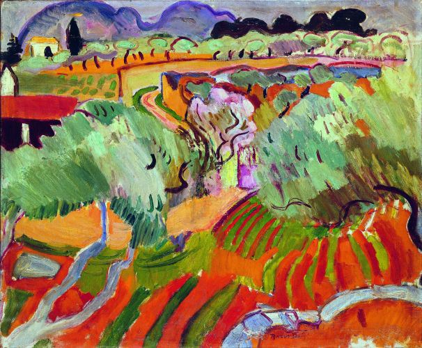 Raoul Dufy, Paysage de Provence , 1905, Musée d’Art Moderne de la Ville de Paris.