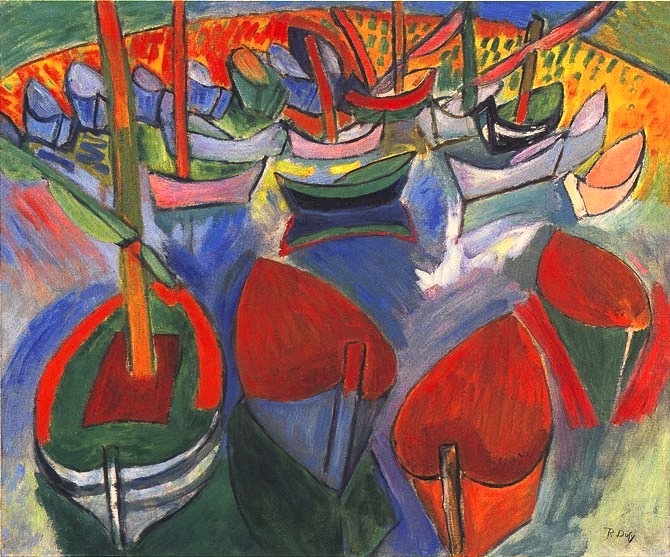Raoul Dufy, Les Barques à Martigues , 1908, Musée National d’Art Moderne, Paris.