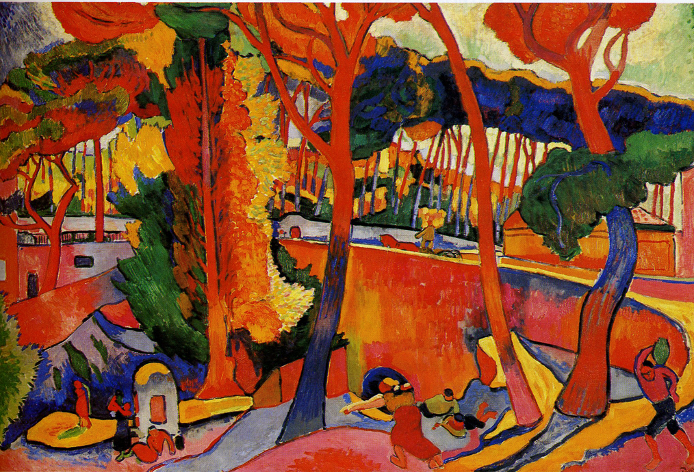 André Derain, The Turning Road, L’Estaque , 1906, Museum of Fine Arts, Houston.