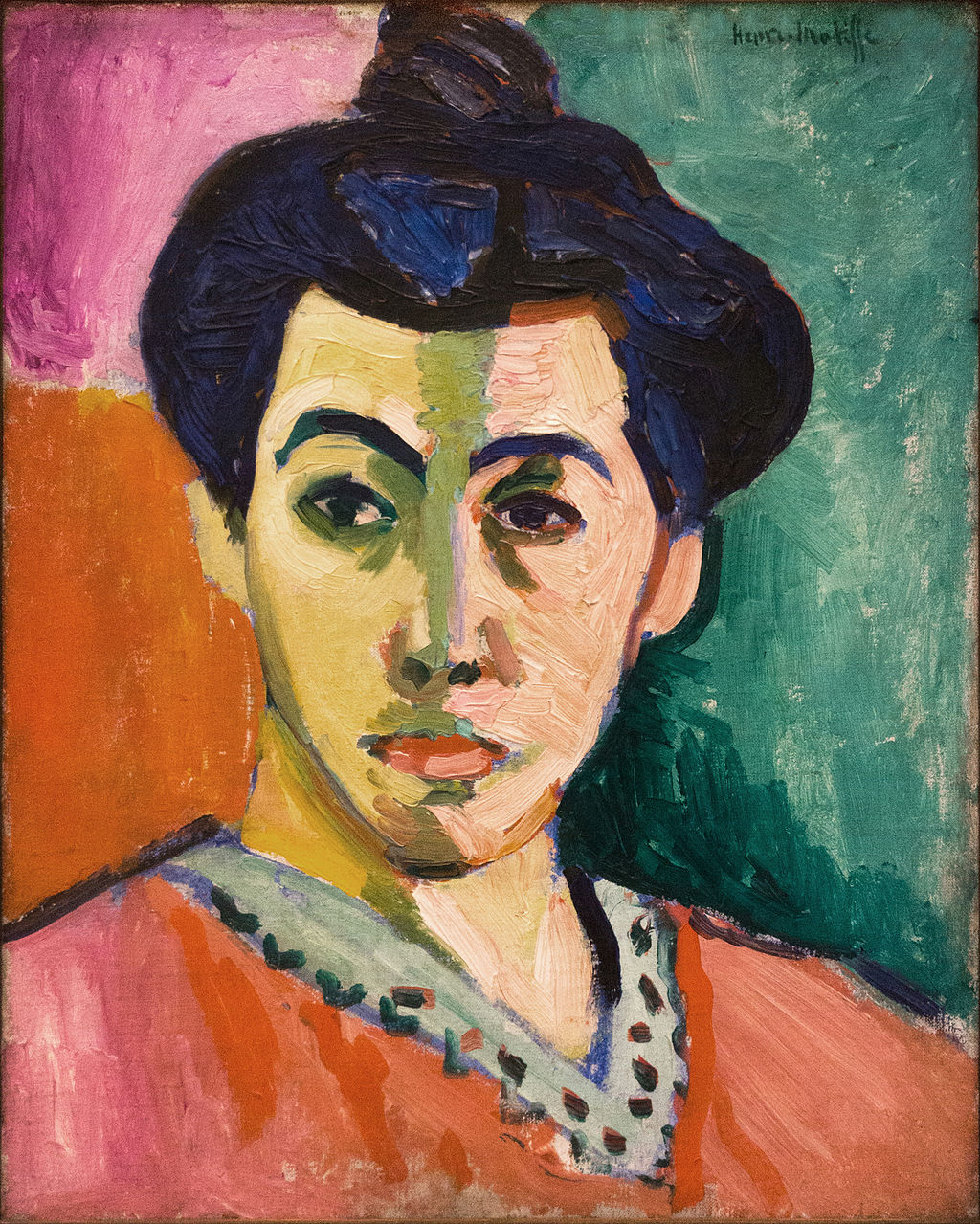 Henri Matisse, Portrait of Madame Matisse. The Green Line , 1905, Statens Museum for Kunst, Copenhagen.