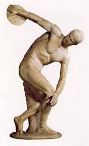 The Discobolus of Myron, 460–450 BC, Original Lost, Roman Copy.