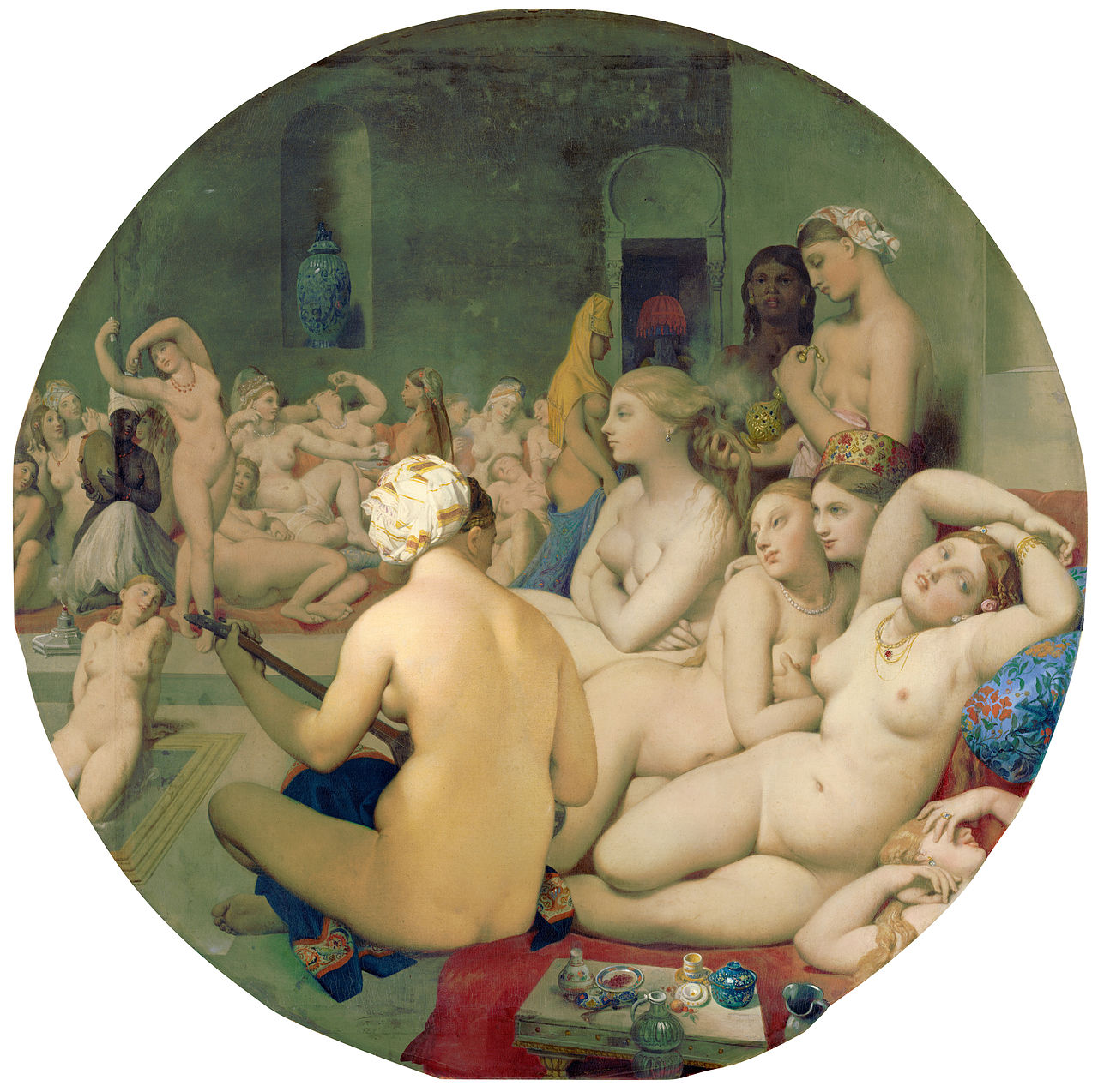 Jean Auguste Dominique Ingres, The Turkish Bath , 1862, Louvre Museum, Paris.