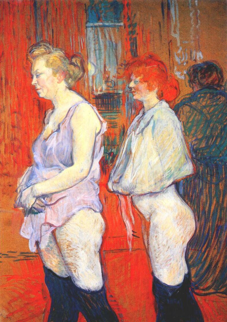 Henri de Toulouse-Lautrec , The Medical Inspection at the Rue des Moulins Brothel , 1894, National Gallery of Art, Washington DC.
