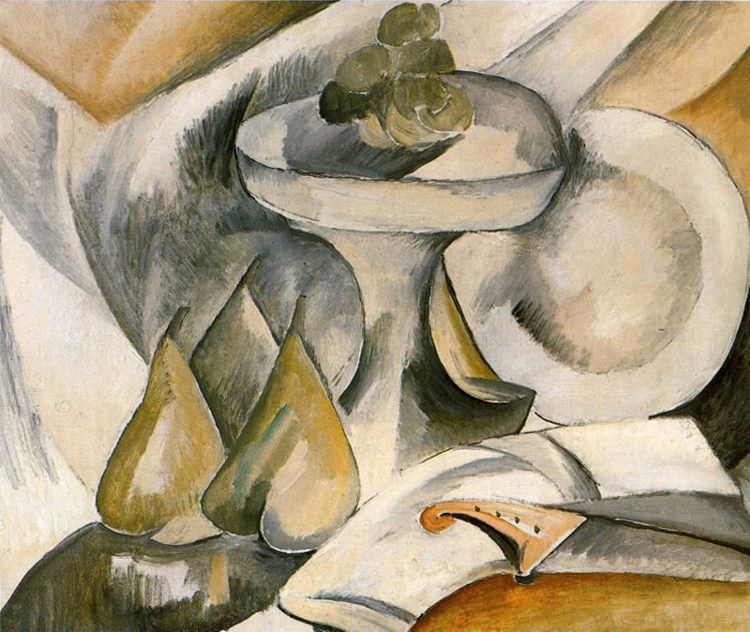 Georges Braque, Plate and Fruit Dish , 1908, Private collection.