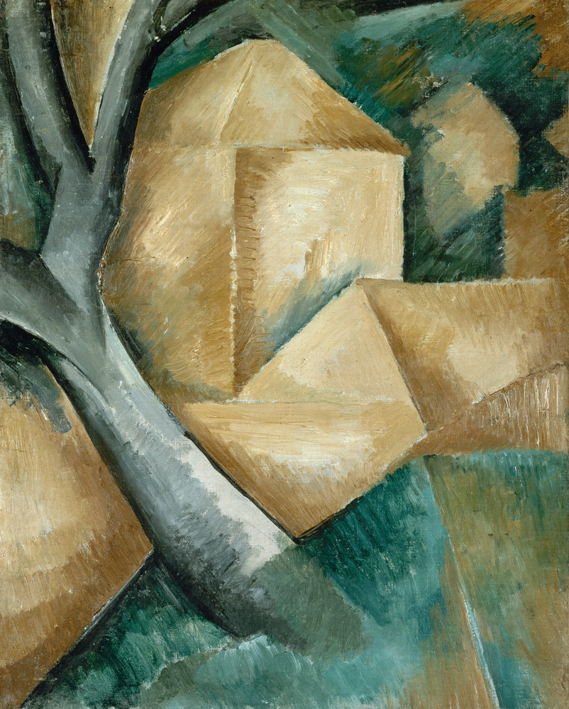 Georges Braque, Houses at l'Estaque , 1908, Lille Métropole Museum of Modern, Contemporary and Outsider Art.