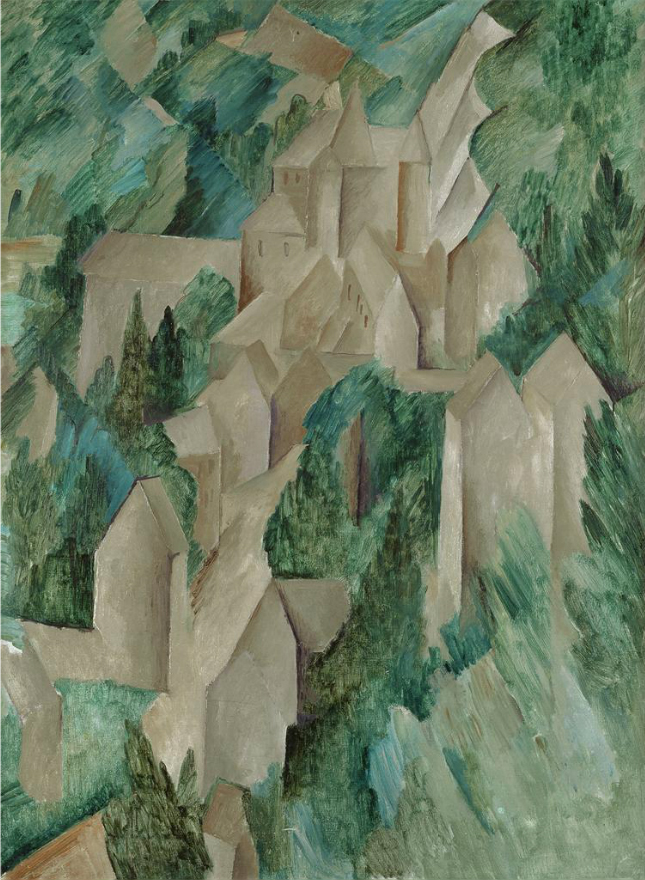 Georges Braque, The Castle at Roche-Guyon , 1909, Moderna Museet, Stockholm.