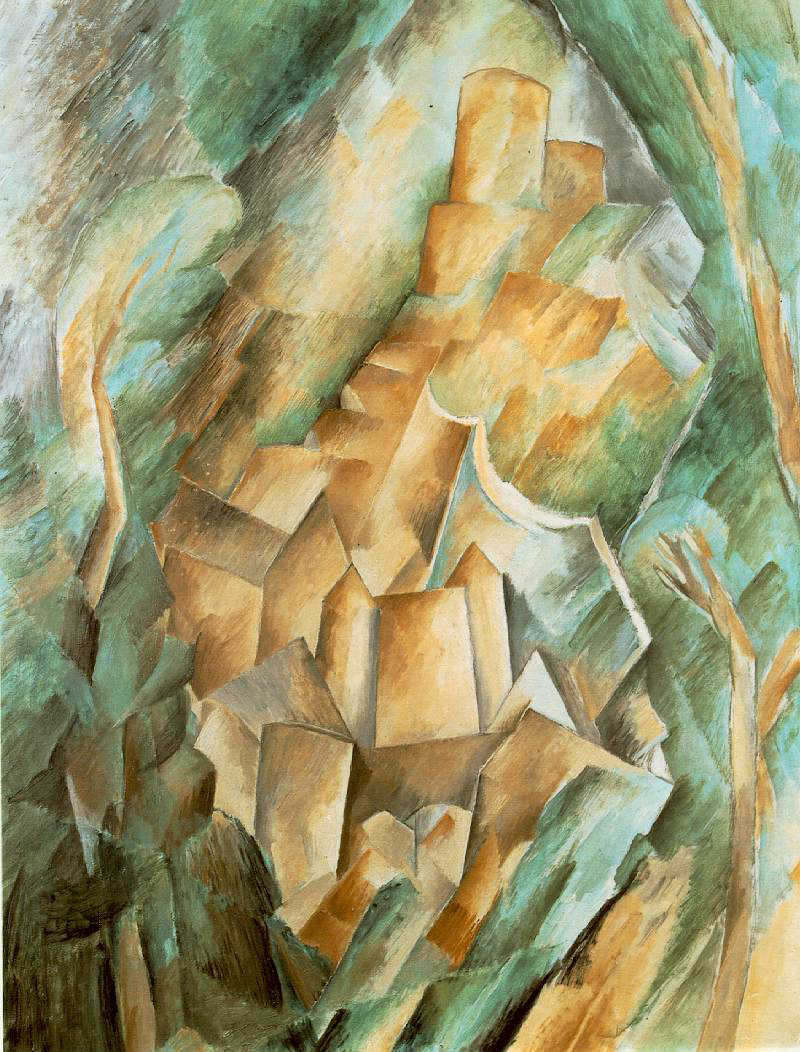Georges Braque, Castle at La Roche-Guyot , 1909, Van Abbemuseum, Eindhoven. 