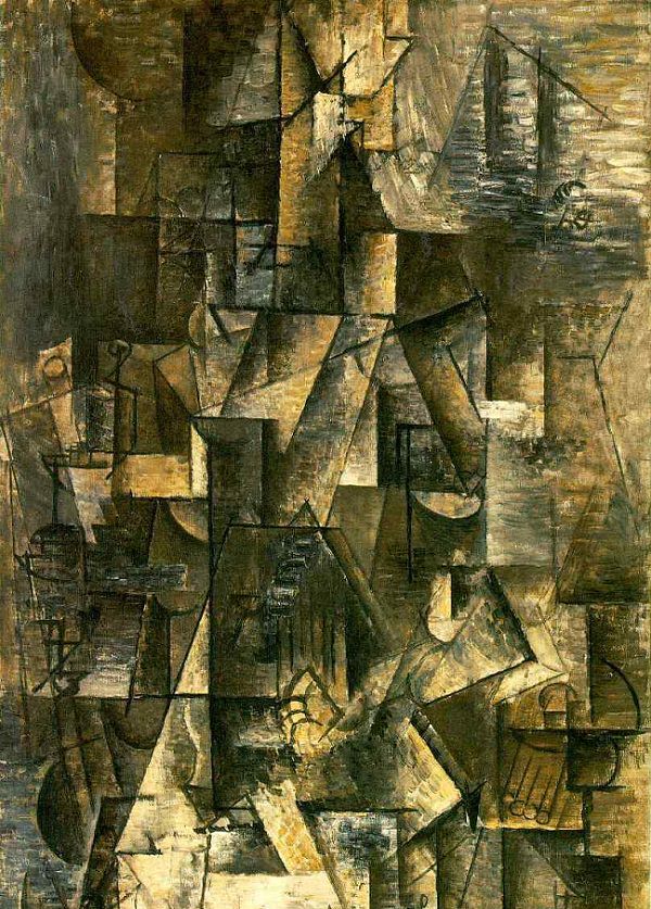 Pablo Picasso, Ma Jolie , 1911-12, Museum of Modern Art, New York.