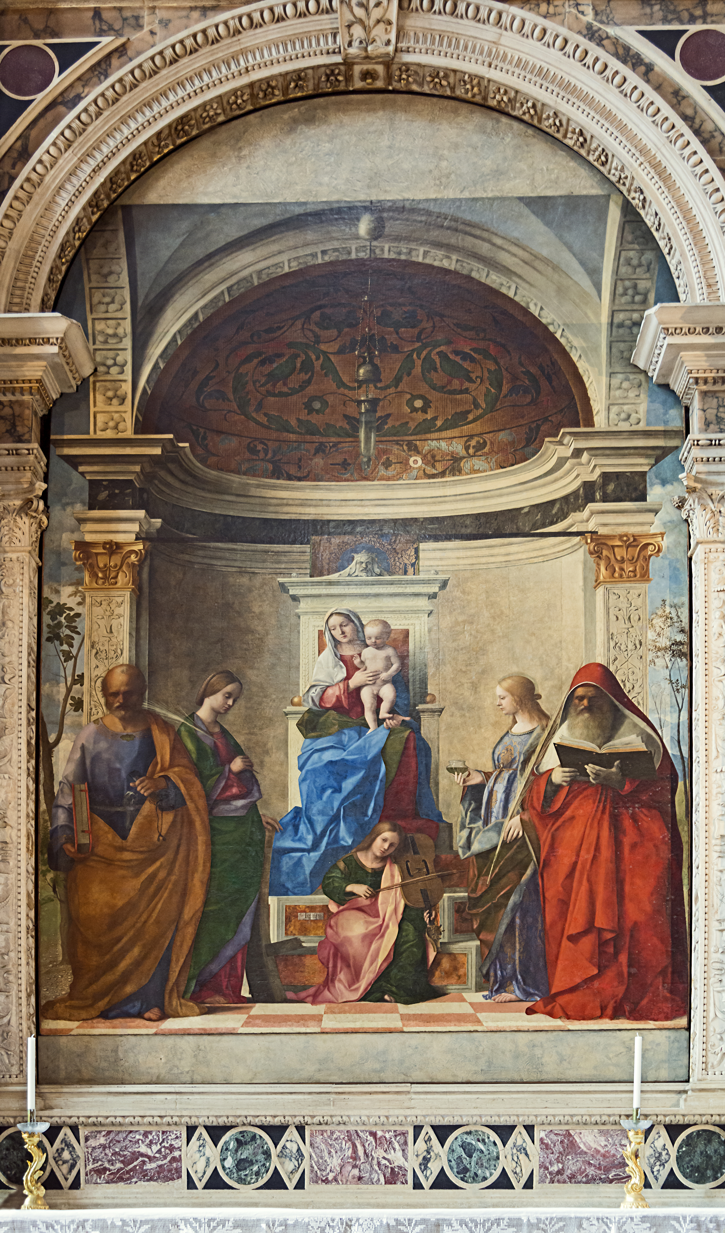 Giovanni Bellini, San Zaccaria Altarpiece , 1505, San Zaccaria, Venice.