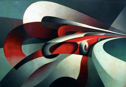 Tullio Crali, Forces of a Curve , 1930, The Museo di Arte Contemporanea di Trento e Rovereto.