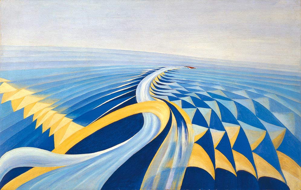 Benedetta (Benedetta Cappa Marinetti), Speeding Motorboat , 1923–24, Galleria d’Arte Moderna di Roma.