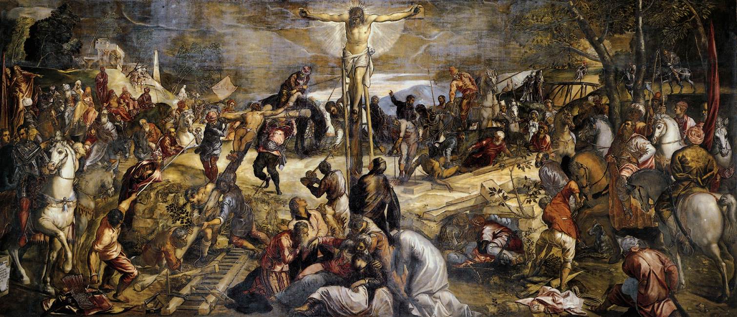 Tintoretto (Jocopo Comin), Crucifixion , 1565, Scuola Grande di San Rocco, Venice.
