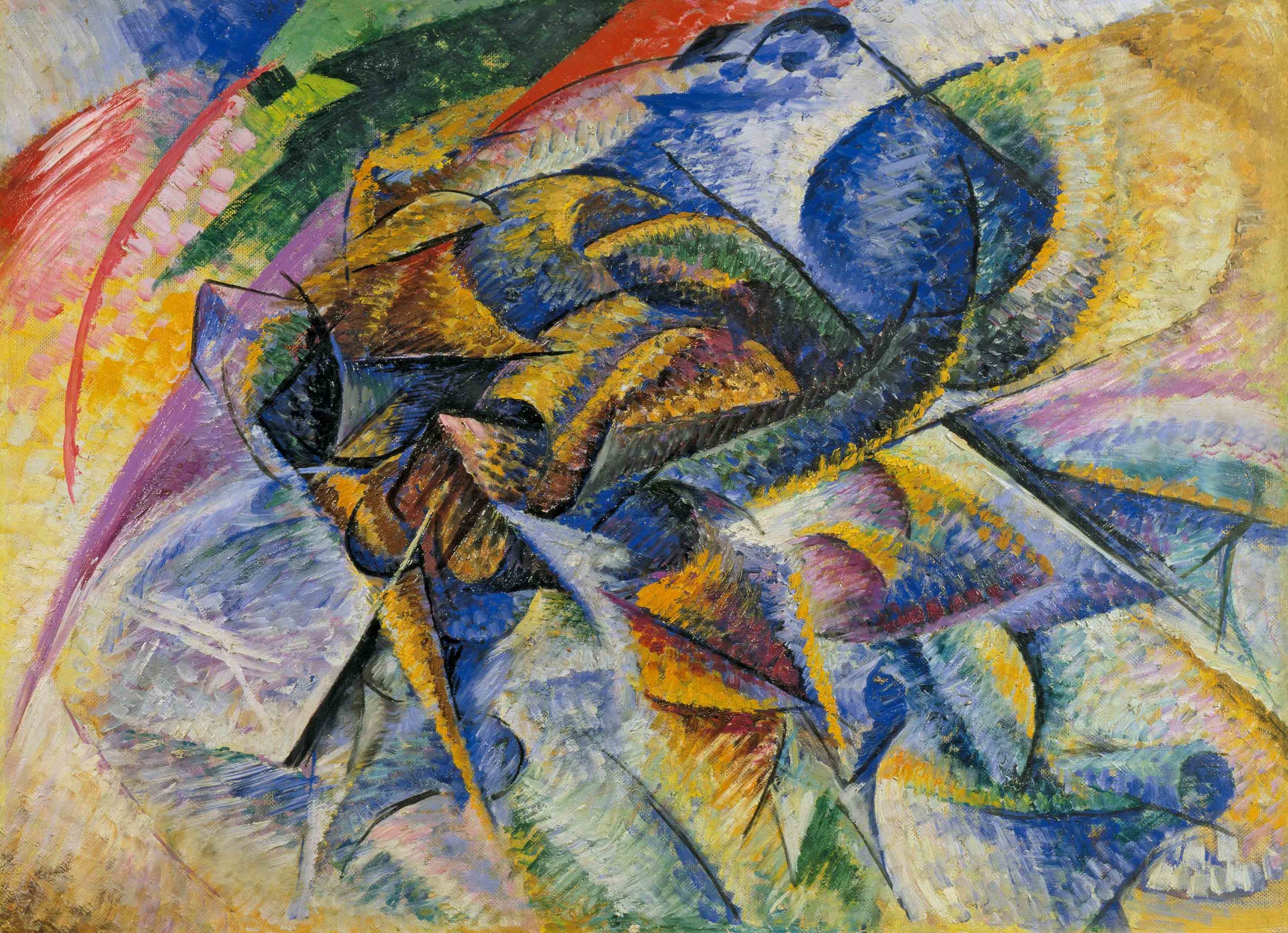 Umberto Boccioni, Dynamism of a Cyclist , 1913, Peggy Guggenheim Collection, Venice.