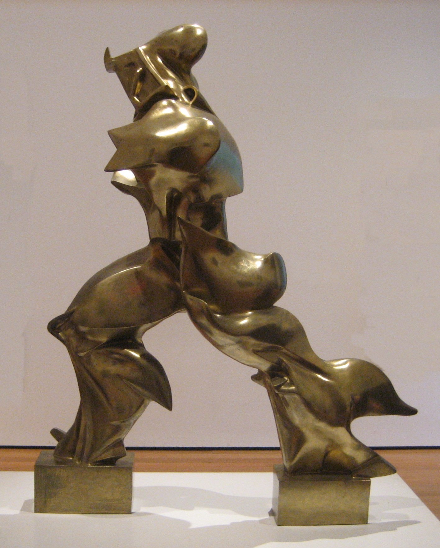 Umberto Boccioni, Unique Forms of Continuity in Space , 1913, Museo del Novecento, Milan.