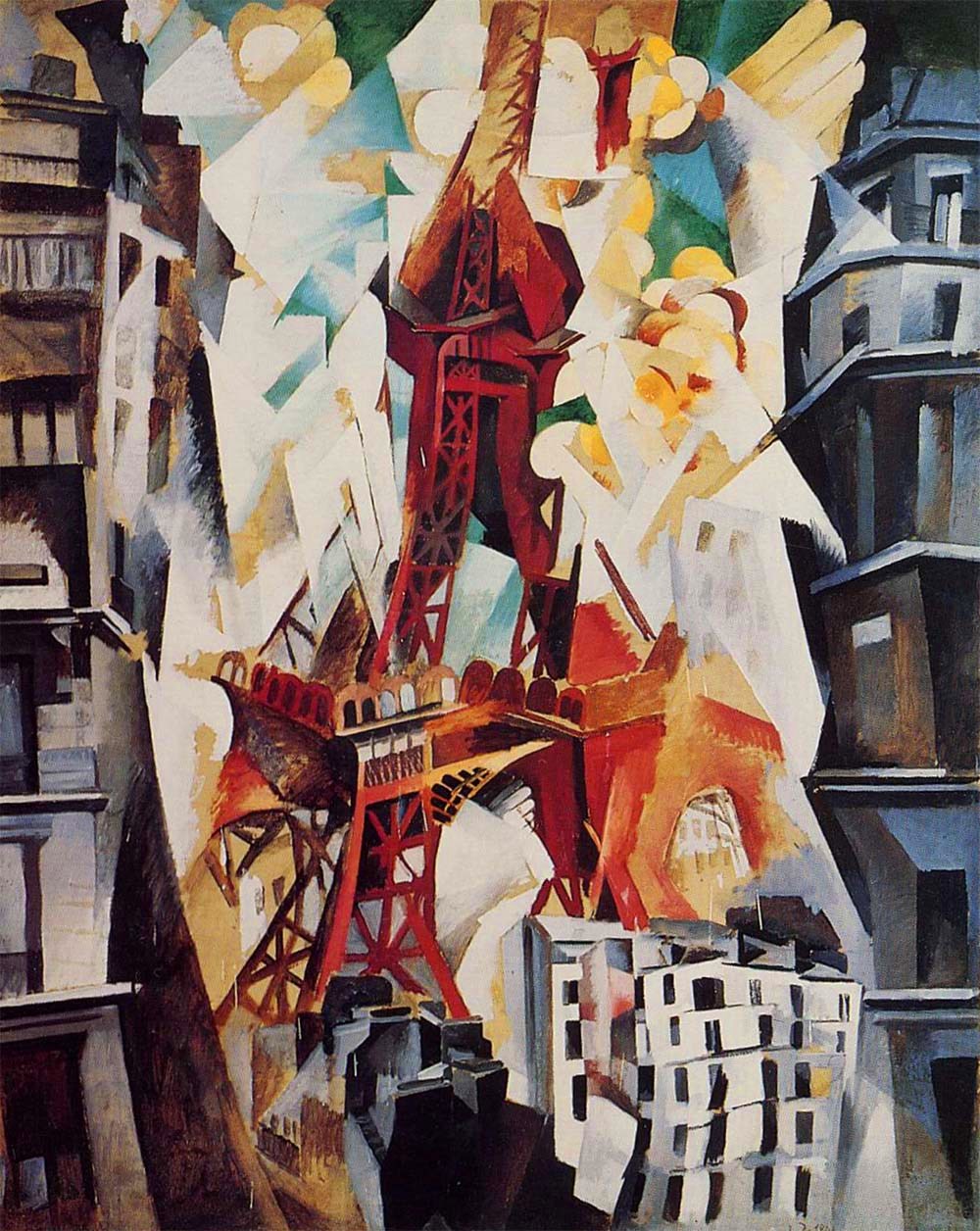 Robert Delaunay, Champs de Mars, La Tour rouge , 1911, Art Institute of Chicago.