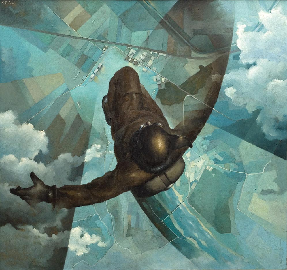 Tullio Crali, Before the Parachute Opens , 1939, Museo d’Arte Moderna e Contemporanea, Udine.