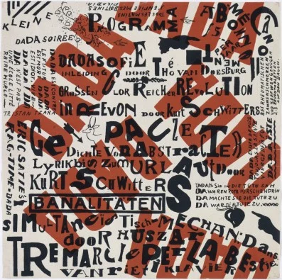 Theo van Doesburg and Kurt Schwitters, Kleine Dada Soirée , 1922, Museum of Modern Art, New York.