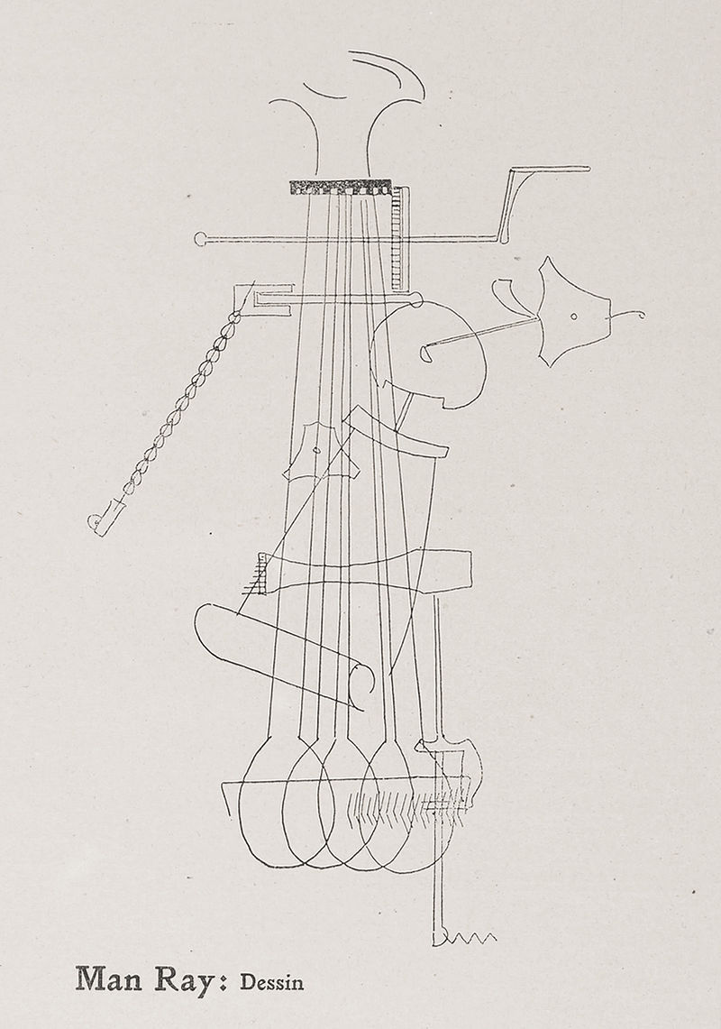 Man Ray, Dessin (Drawing), published on page 43 of Der Sturm, Volume 13, Number 3, 5 March 1922.