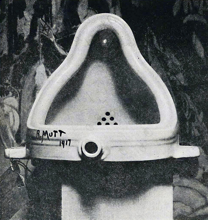 Marcel Duchamp, Fountain , 1917. Original Lost. 