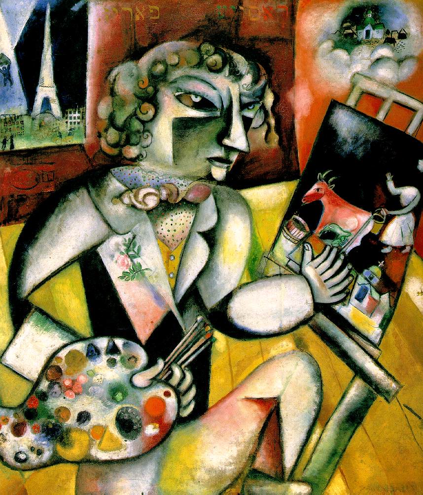 Marc Chagall, Self-Portrait with Seven Fingers , 1913, Stedelijk Museum, Amsterdam.