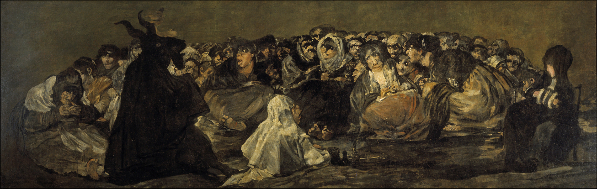 Francisco Goya, Witches' Sabbath (The Great He-Goat) , 1821–23, Museo del Prado, Madrid.