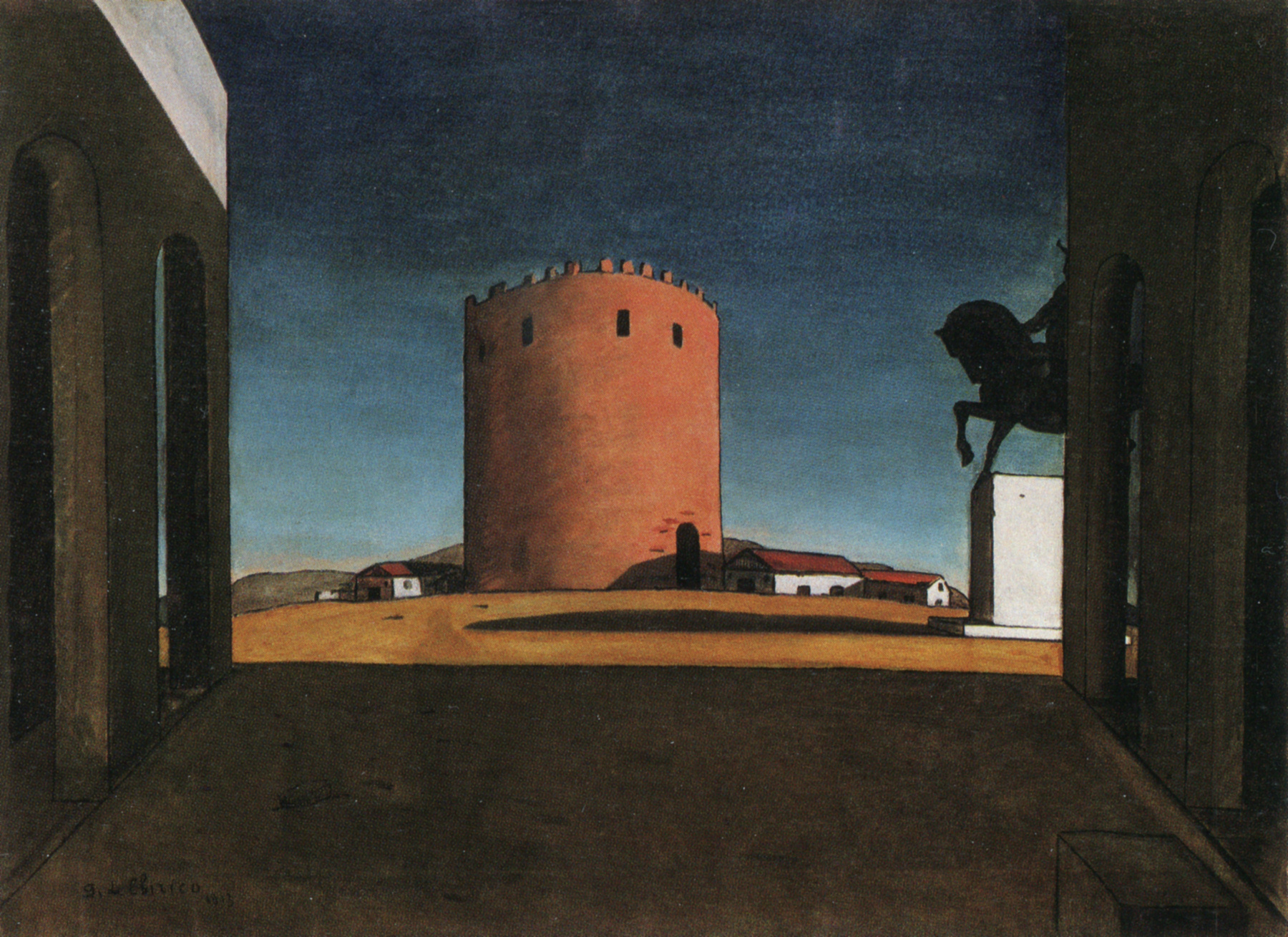 Giorgio de Chirico, The Red Tower , 1913, Guggenheim Museum, New York. 