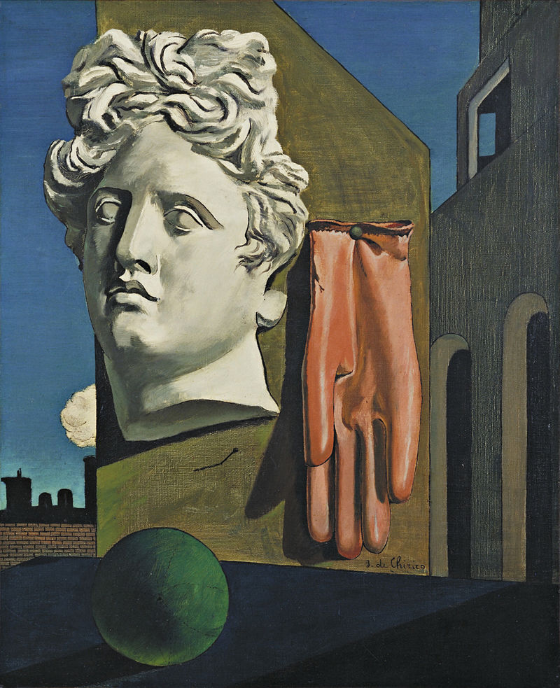 Giorgio de Chirico, The Song of Love , 1914, Museum of Modern Art, New York.