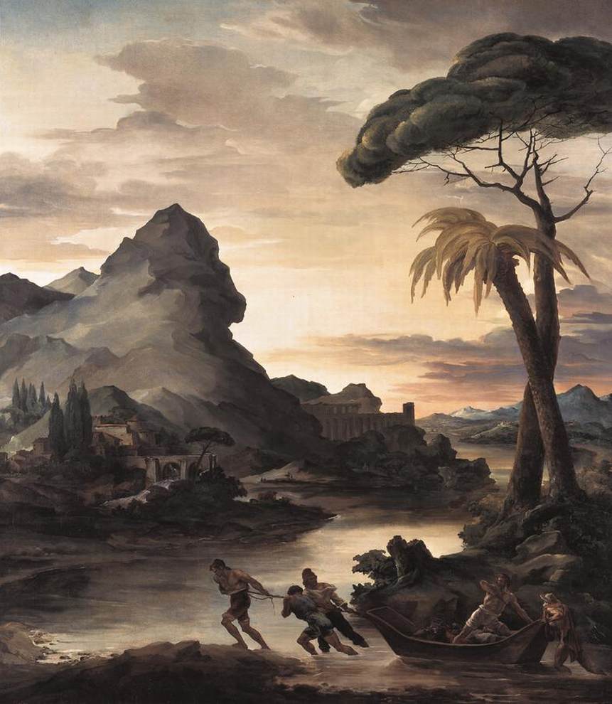 Théodore Géricault, Heroic Landscape with Fishermen , 1818, New Pinakothek, Munich.