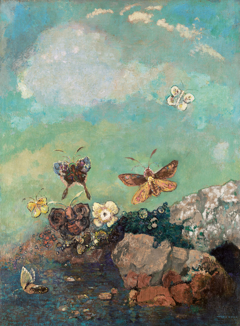 Odilon Redon, Butterflies , c.1910, Museum of Modern Art, New York. 