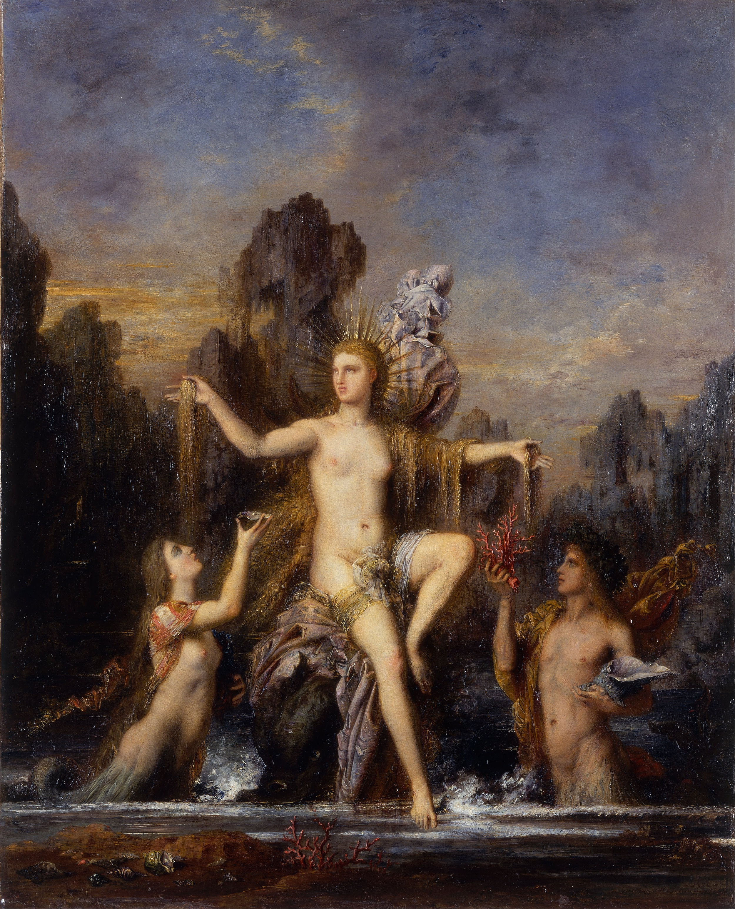 Gustave Moreau, Venus Rising from the Sea , 1866, Israel Museum.