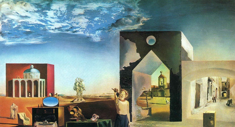 Salvador Dalí, Suburbs of a Paranoiac Critical Town (Afternoon on the Outskirts of European History) , 1936.