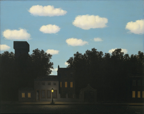 René Magritte, The Empire of Lights , c. 1950–1954, Museum of Modern Art, New York. 