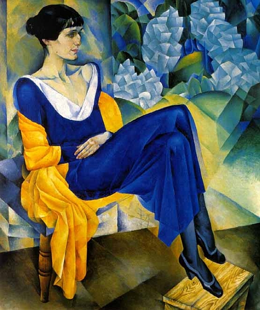 Nathan Altman, Portrait of Anna Akhmatova , 1914, State Russian Museum, St. Petersburg.