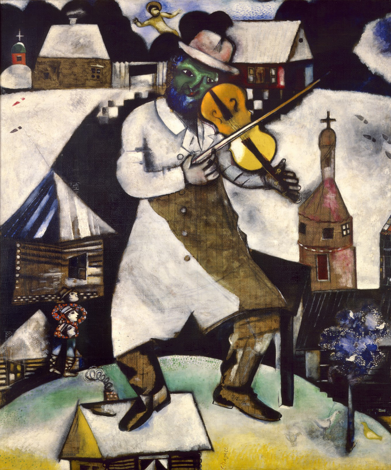 Marc Chagall, The Fiddler , 1912, Stedelijk Museum, Amsterdam.