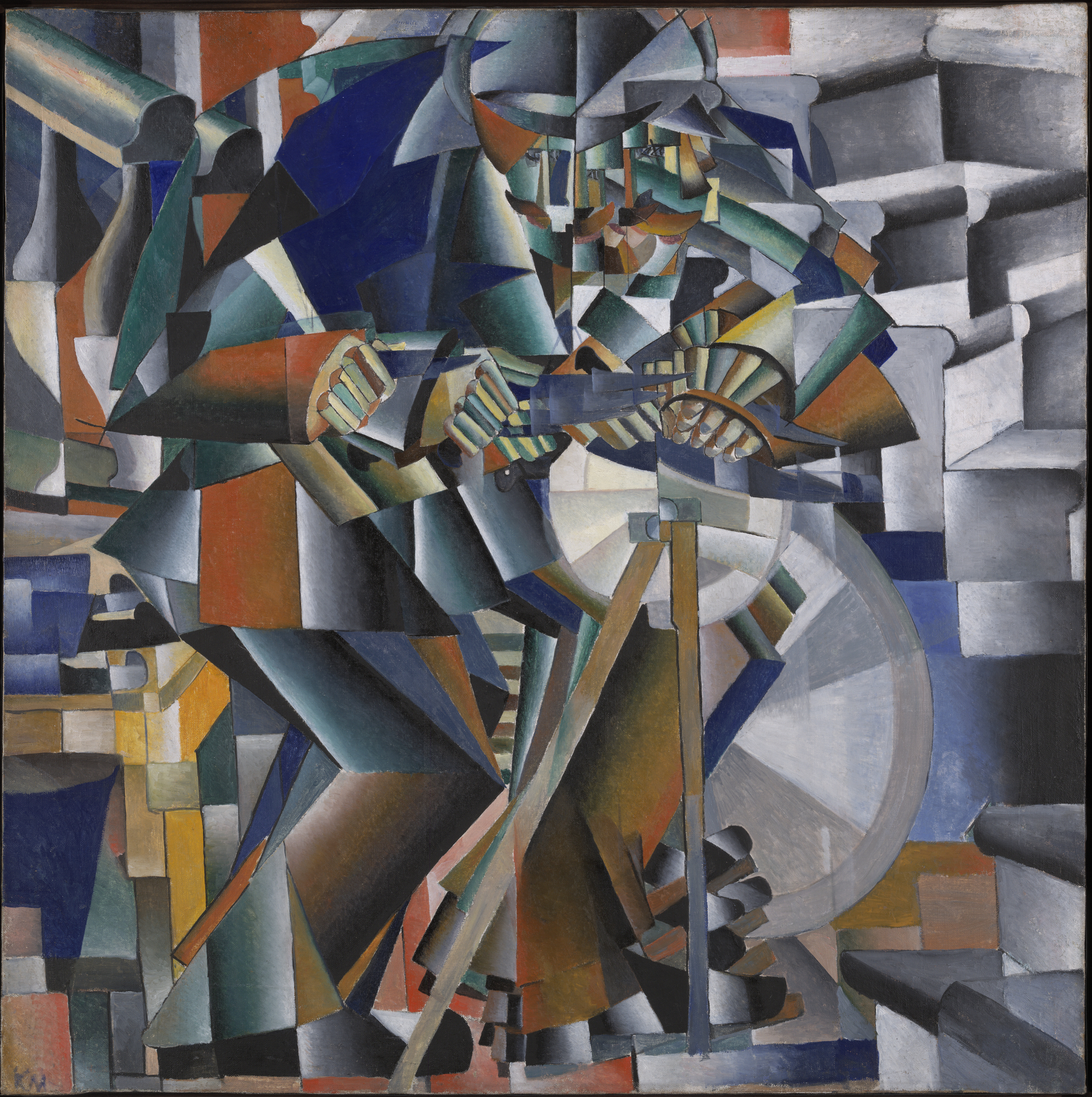 Kazimir Malevich, The Knife Grinder (Principle of Glittering) , 1913, Yale University Art Gallery.